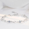 zilveren armband met zirkonia kristallen